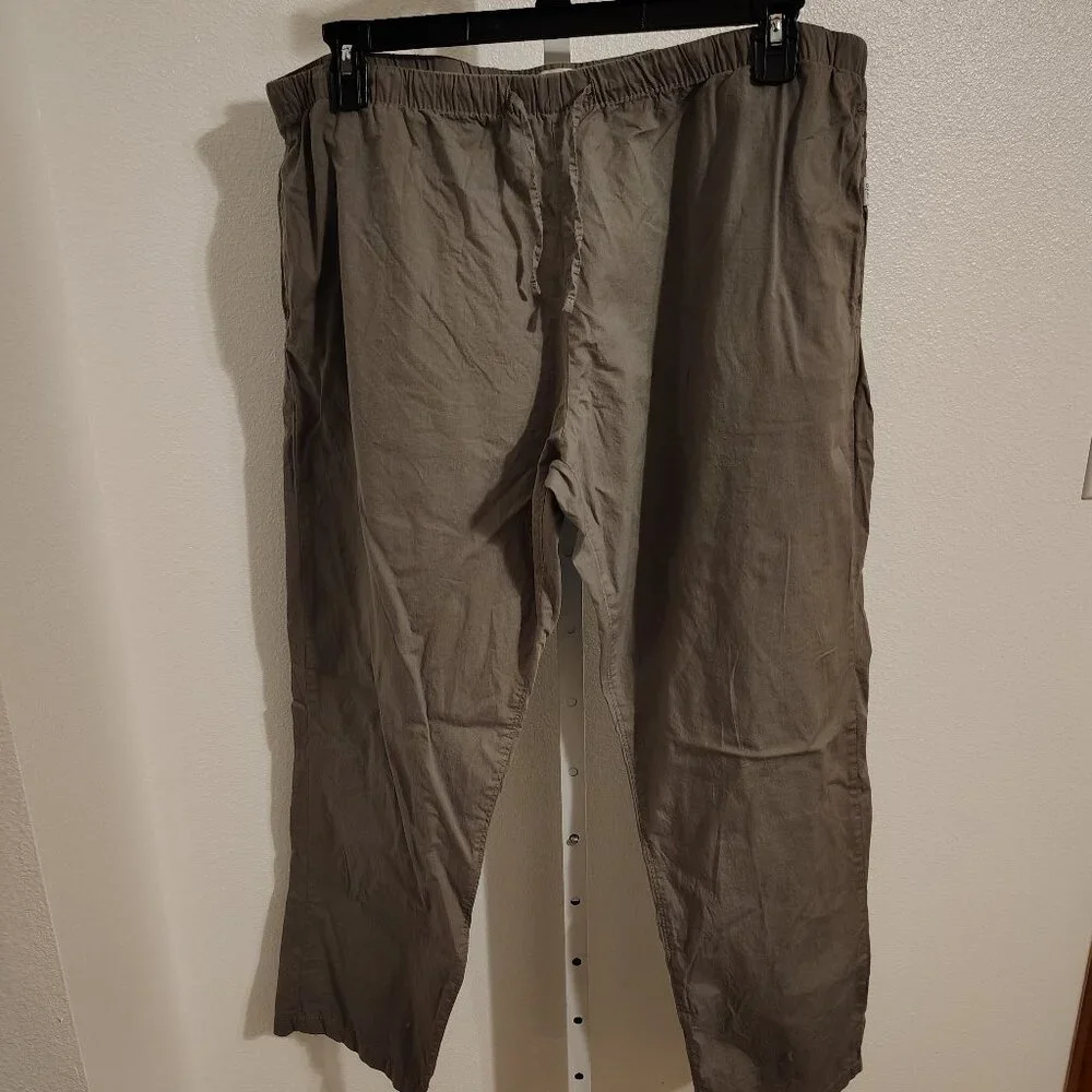 Onia Men's Drawstring Cotton Pants Size XXL Gray